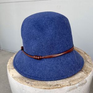 Filippo Catarzi Wool Felt Bucket Hat with Leather Band | Made in Italy O/S